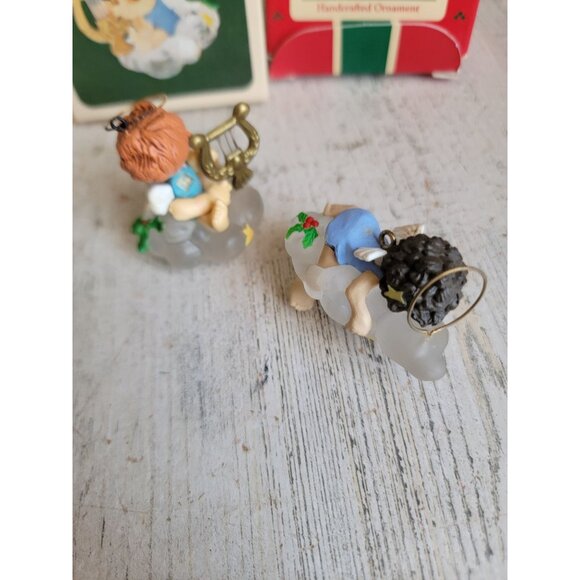 Hallmark heavenly dreamer angel vintage ornament Xmas religious set - Picture 5 of 7